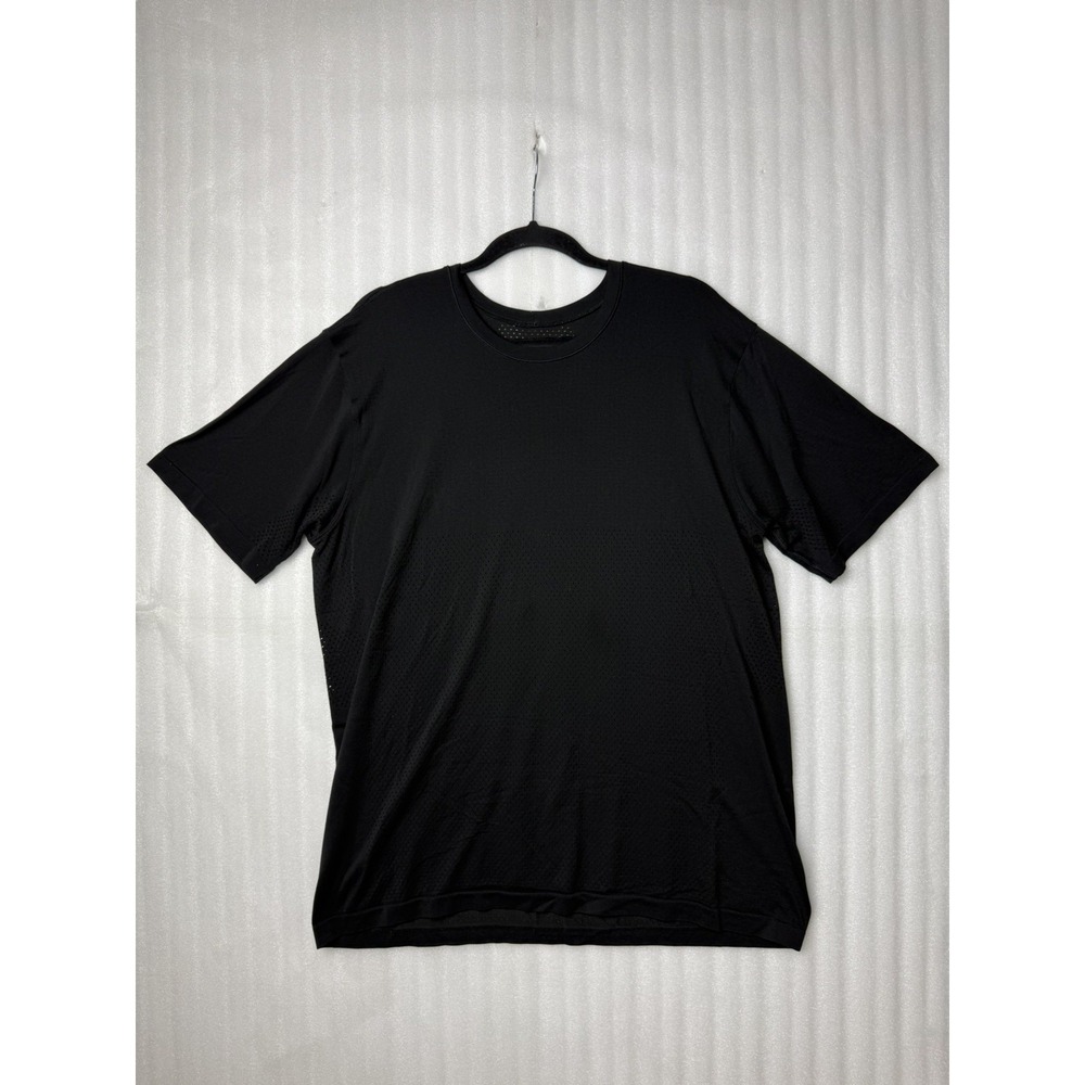 Lululemon Metal Vent Breathe T Shirt Mens L Black Vented Performance Stretchy